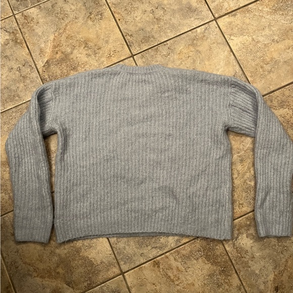 Cozy blue oversized knit sweater - Picture 2 of 2